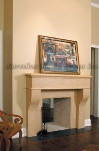 fireplace mantel