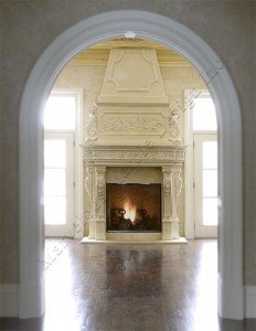 fireplace mantel